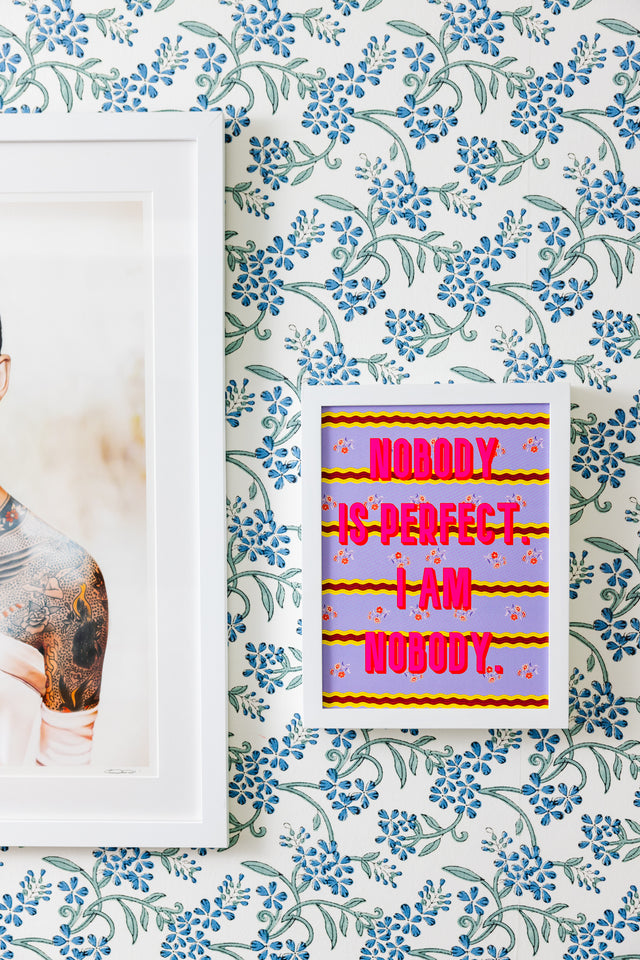 Bold Print - Nobody is Perfect - Furbish Studio