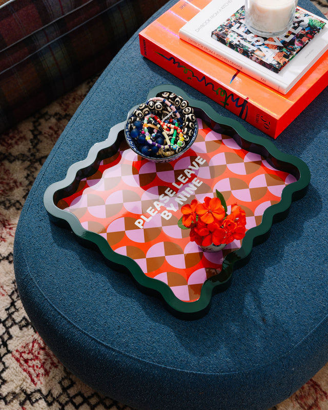 Leave by Nine Lacquer Tray - Furbish Studio
