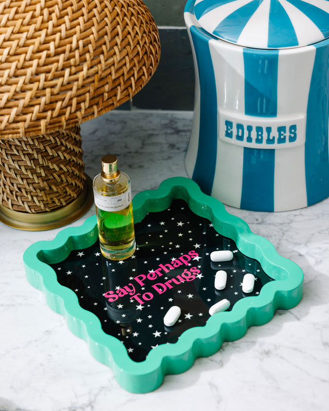 Perhaps to Drugs Lacquer Tray - Furbish Studio