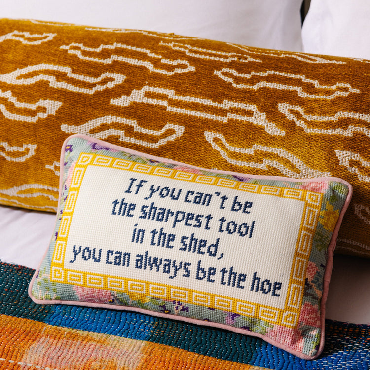 Sharpest Tool Needlepoint Pillow - Furbish Studio
