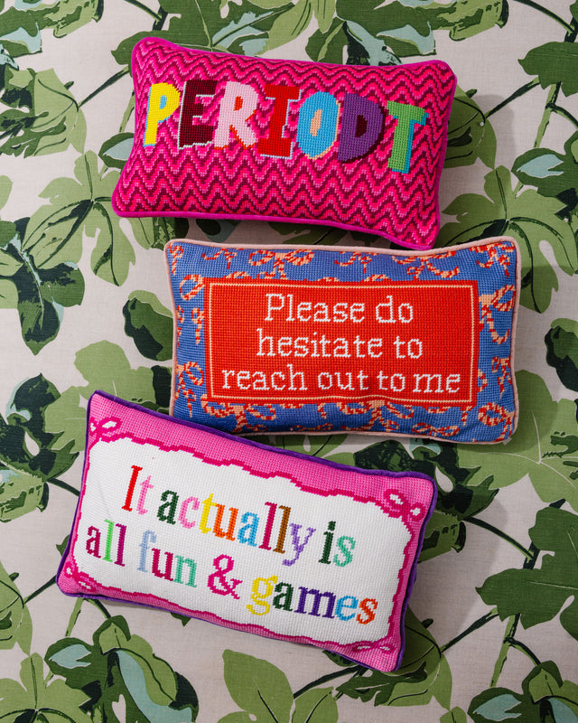 Periodt Needlepoint Pillow - Furbish Studio