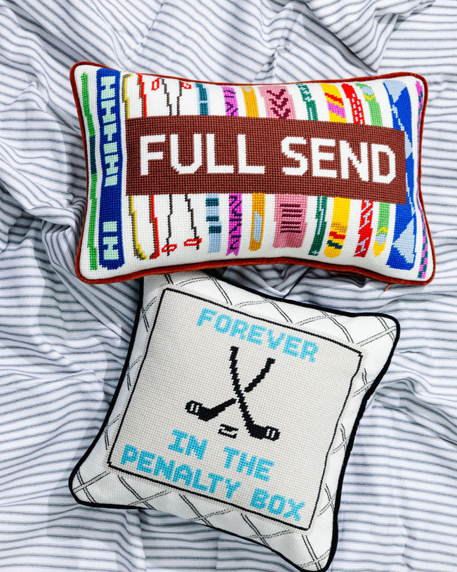 Full Send Needlepoint Pillow - Furbish Studio