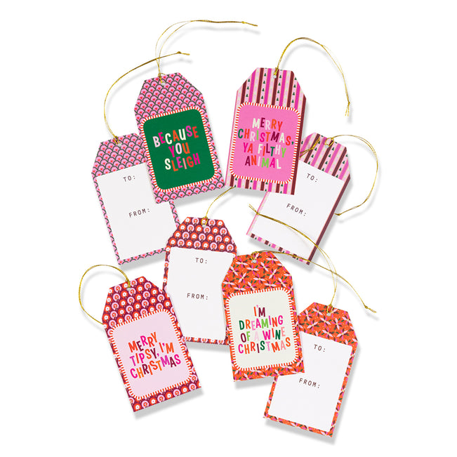 Gift Tag S/8 - Booze Set - Furbish Studio
