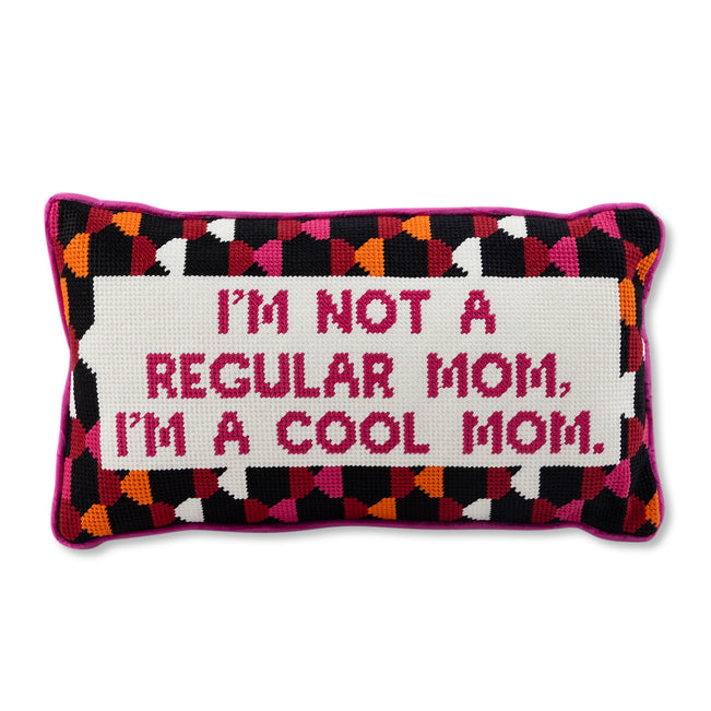 Cool Mom Needlepoint Pillow - Furbish Studio