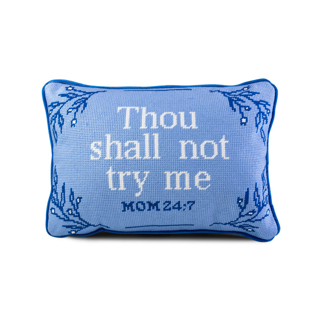 Try Me Needlepoint Pillow - Furbish Studio