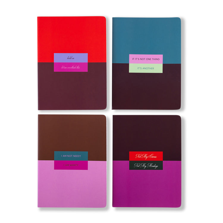 Stitched Notebook S/4 - Colorblock - Furbish Studio