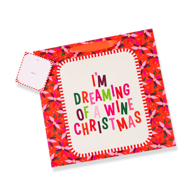 Gift Bag - Wine Christmas - Furbish Studio