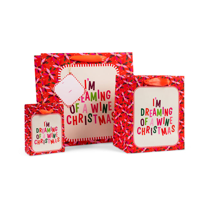 Gift Bag - Wine Christmas - Furbish Studio