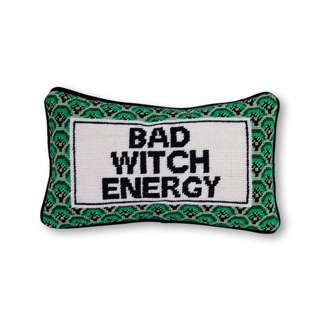 Bad Witch Energy Needlepoint Pillow - Furbish Studio