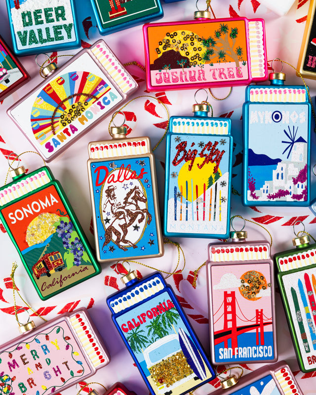 Matchbook Ornament - Santa Monica - Furbish Studio