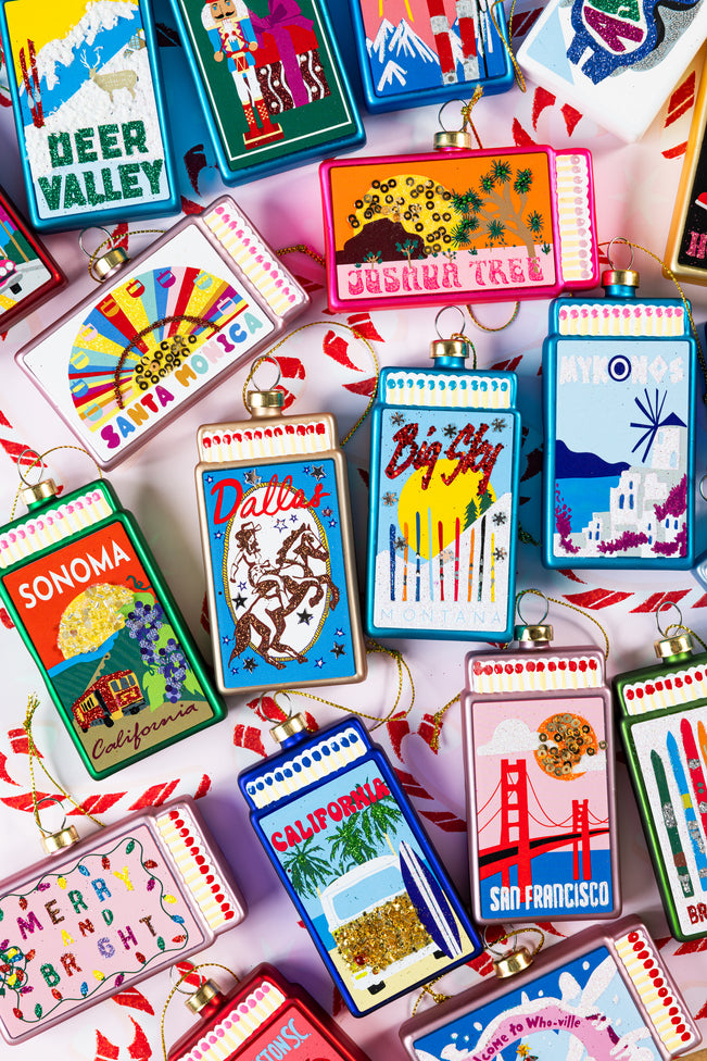 Matchbook Ornament - Mykonos - Furbish Studio