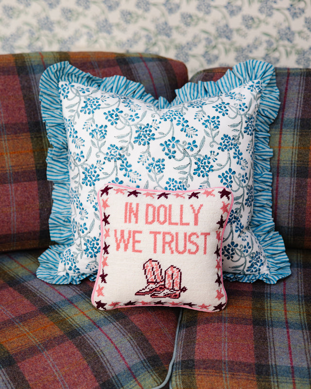 Trust Dolly Needlepoint Pillow - Furbish Studio
