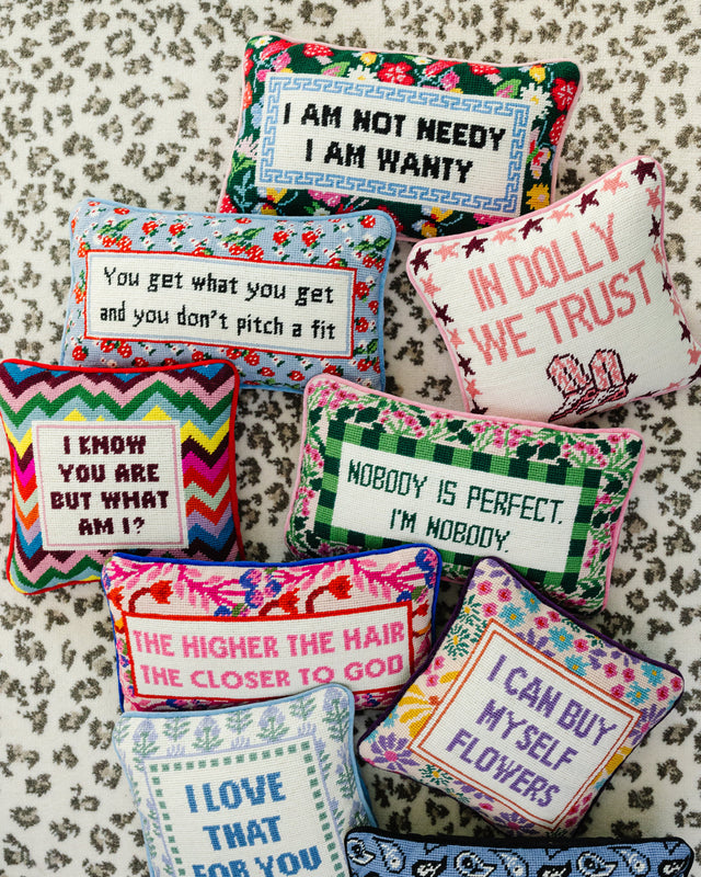 Trust Dolly Needlepoint Pillow - Furbish Studio
