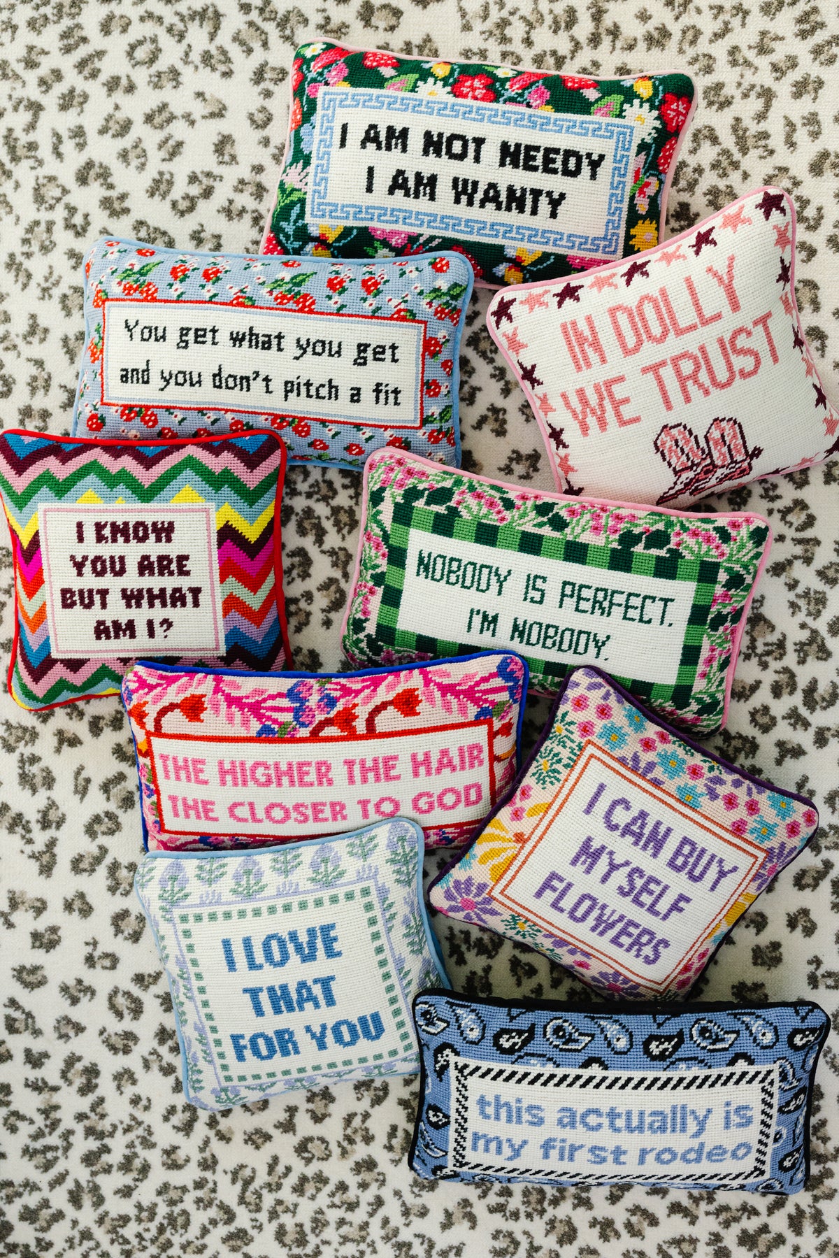 Not Needy Needlepoint Pillow - Furbish Studio