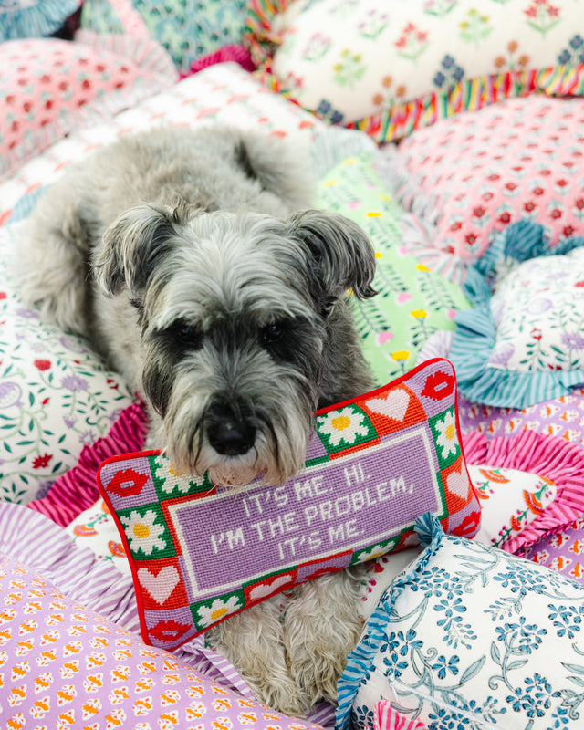 It's Me Needlepoint Pillow - Furbish Studio