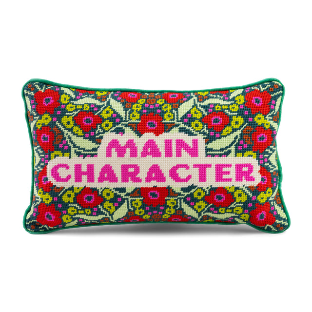 Main Character Needlepoint Pillow - Furbish Studio