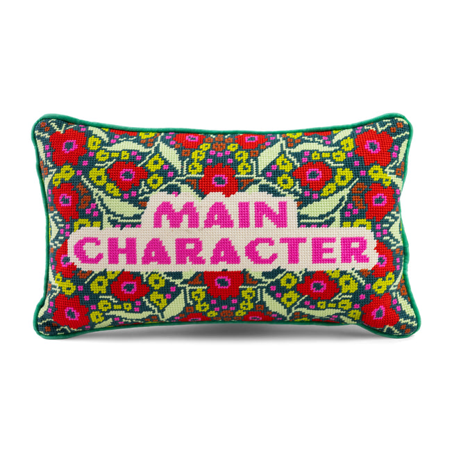Main Character Needlepoint Pillow - Furbish Studio