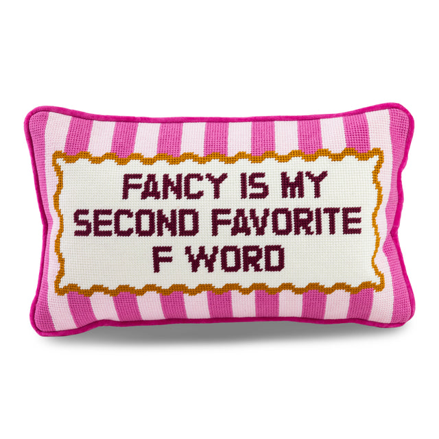 Fancy Needlepoint Pillow - Furbish Studio