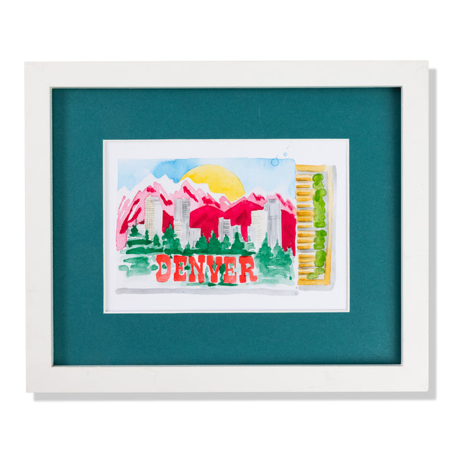Denver Matchbook Art Print - Furbish Studio