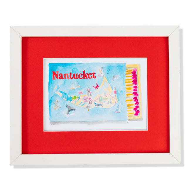 Nantucket Matchbook Art Print - Furbish Studio