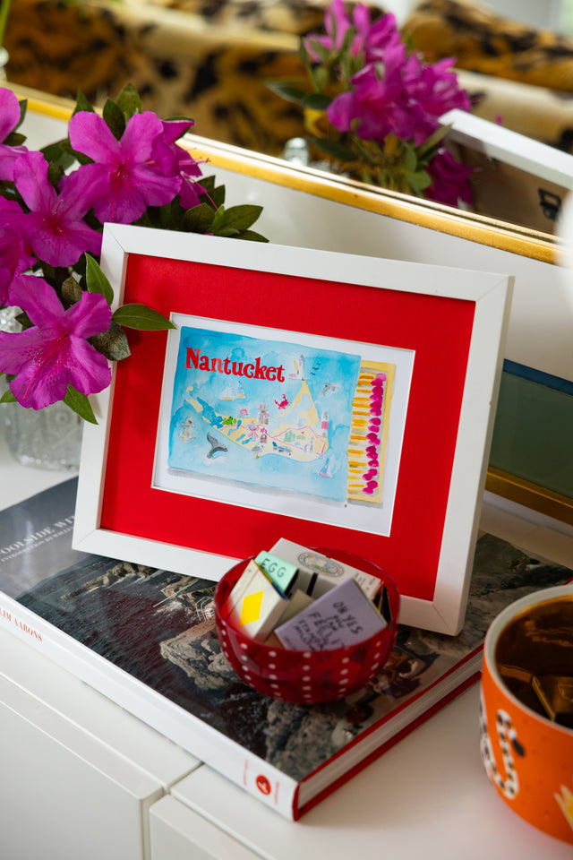 Nantucket Matchbook Art Print - Furbish Studio