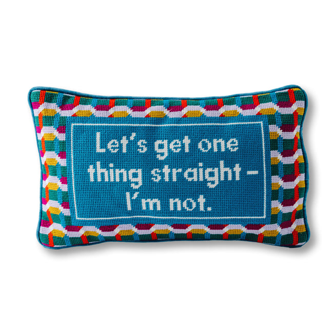 Straight Needlepoint Pillow - Furbish Studio
