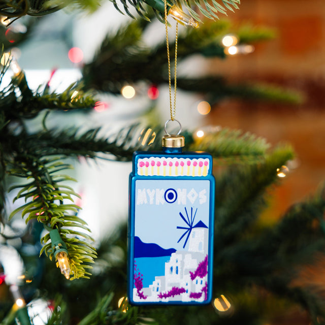 Matchbook Ornament - Mykonos - Furbish Studio