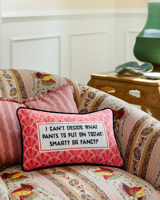 Pants Needlepoint PIllow - Furbish Studio