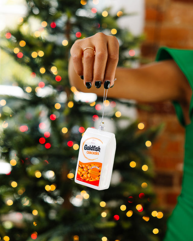 Box of Goldfish Crackers Ornament - Furbish Studio