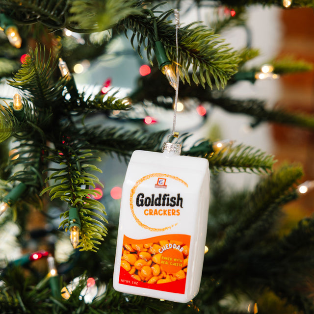 Box of Goldfish Crackers Ornament - Furbish Studio
