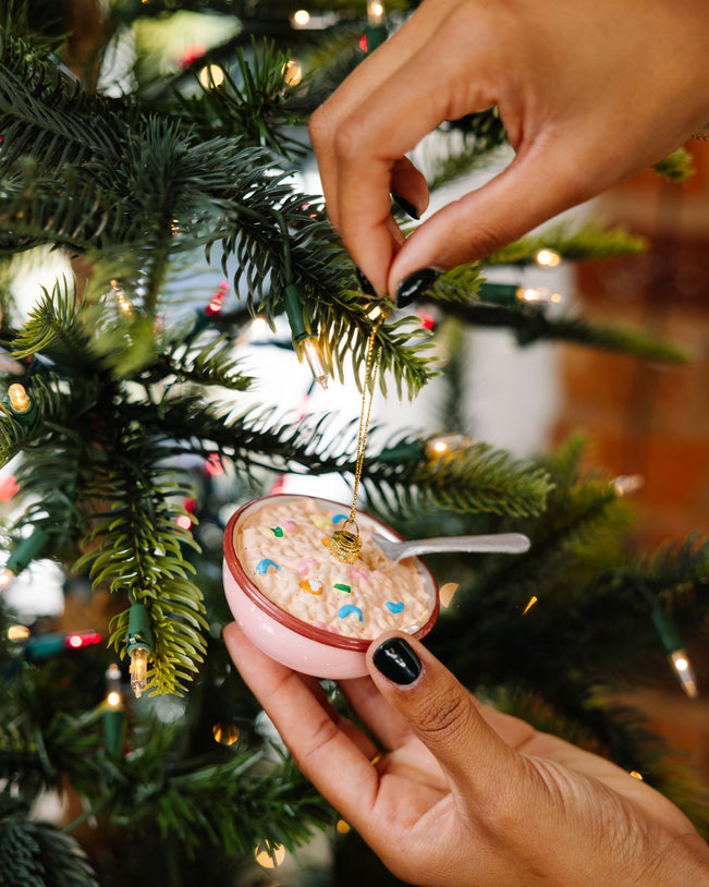 Bowl of Luckiest Charms Ornament - Furbish Studio