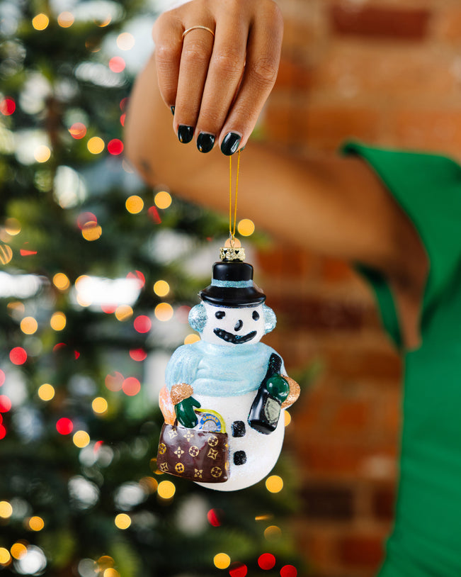 Chic Snowman Ornament - Furbish Studio
