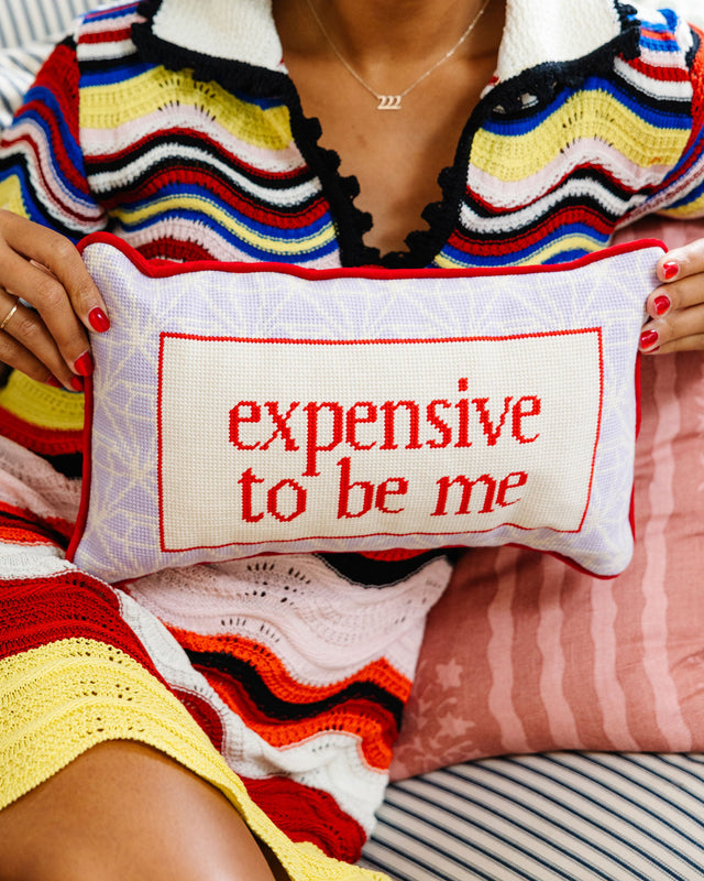 Expensive Needlepoint Pillow - Furbish Studio