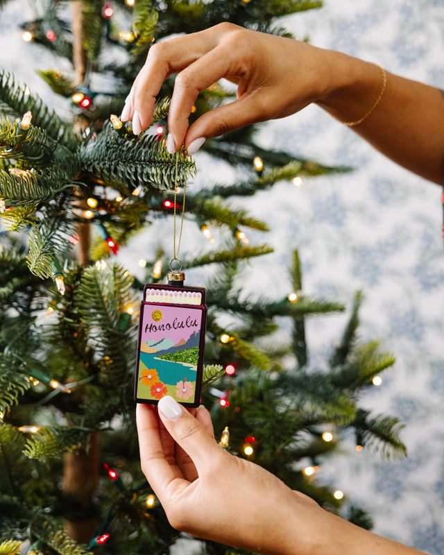 Matchbook Ornament - Honolulu - Furbish Studio