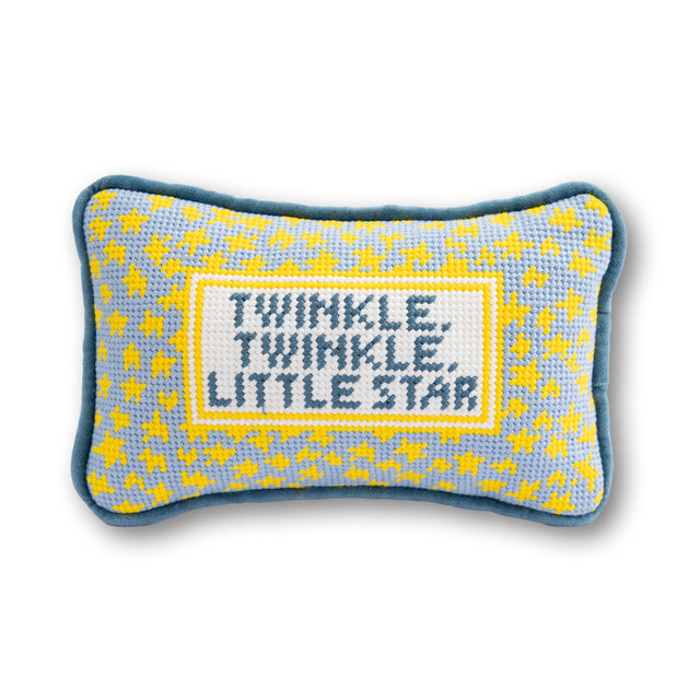 Twinkle Twinkle Mini Needlepoint Pillow - Furbish Studio