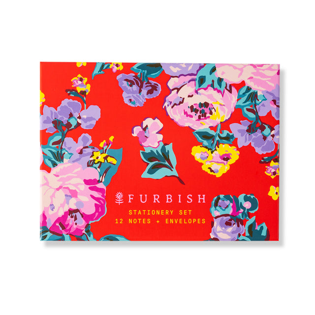 Stationery S/12 - Bold Floral - Furbish Studio