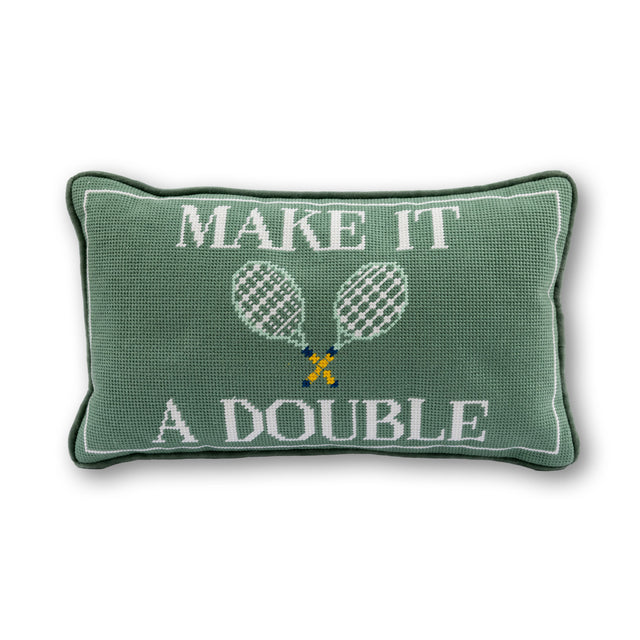 Make It A Double Needlepoint Pillow - Furbish Studio