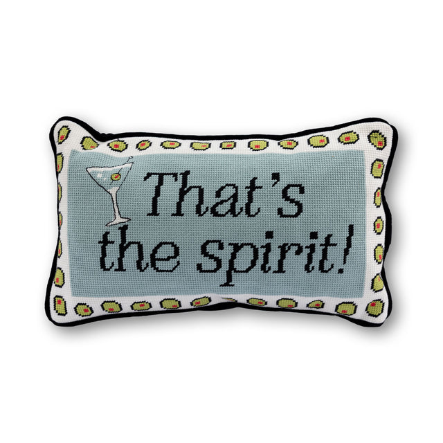 That's The Spirit Needlepoint Pillow - Furbish Studio