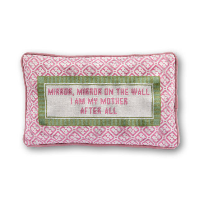 Mirror Mirror Needlepoint Pillow - Furbish Studio