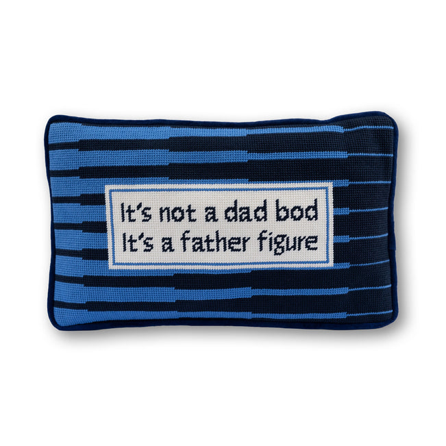 Father Figure Needlepoint Pillow - Furbish Studio