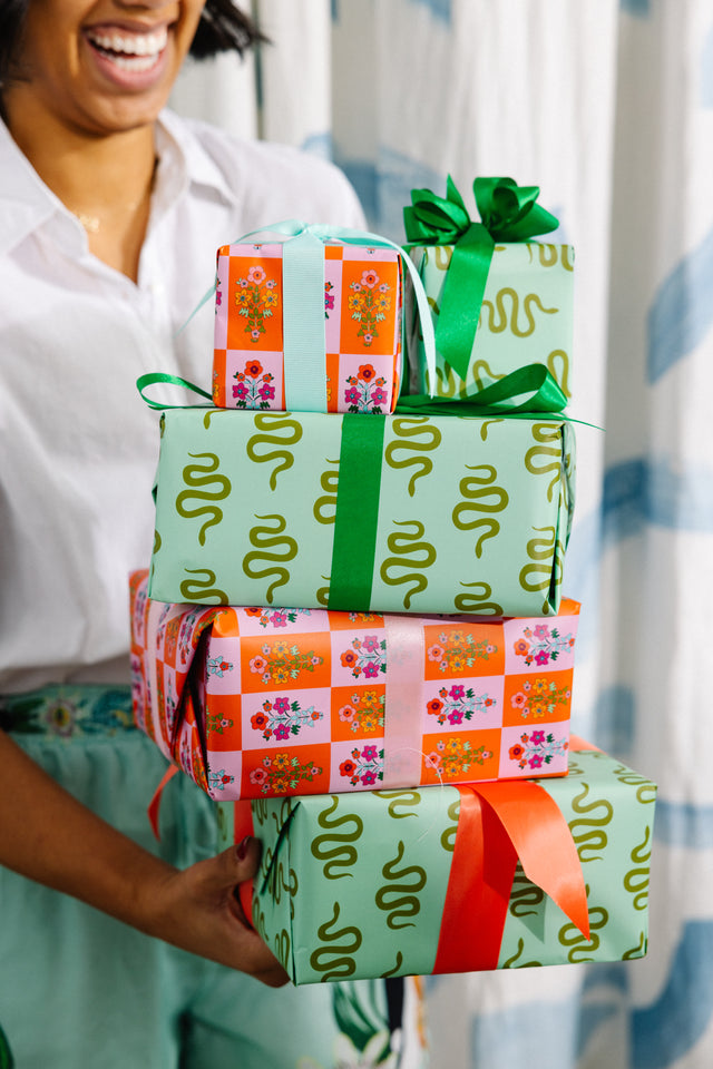 Wrapping Paper Sheets - Serene Snake - Furbish Studio