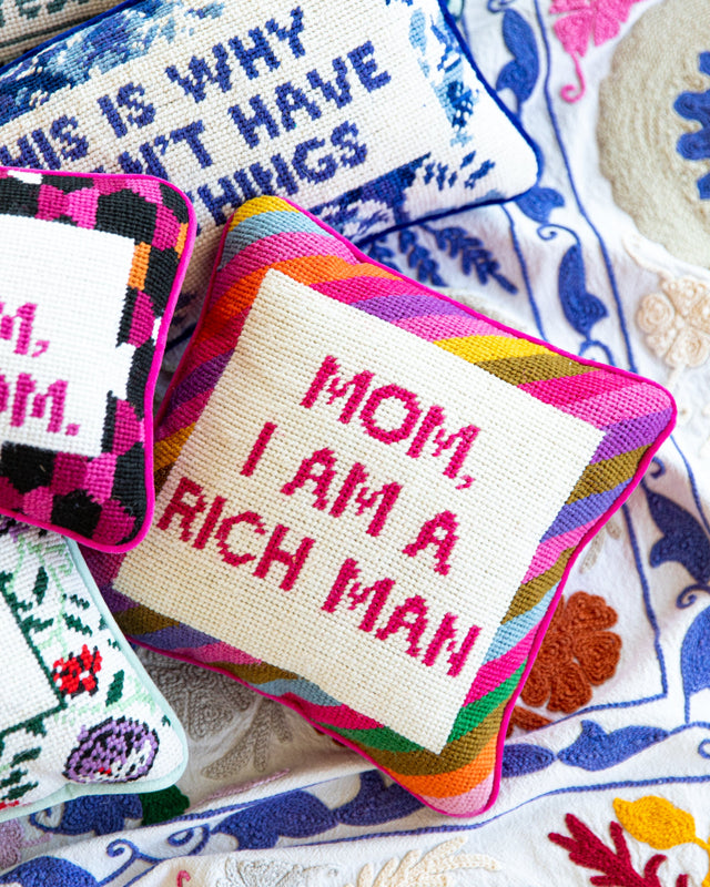 Cher Knows Best Needlepoint Pillow - Furbish Studio