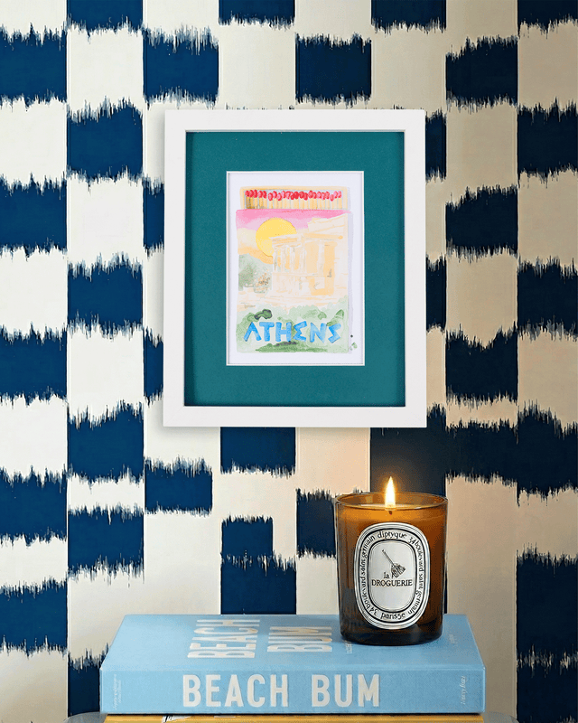 Athens Matchbook Art Print - Furbish Studio