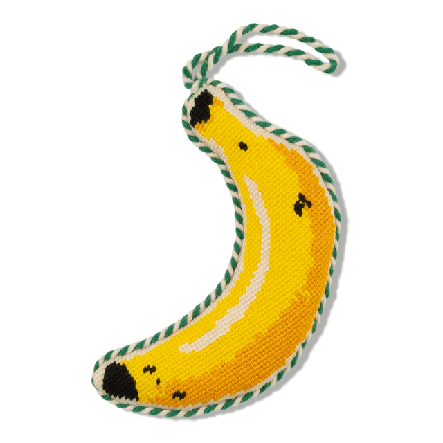 Needlepoint Icon Ornament - Banana - Furbish Studio