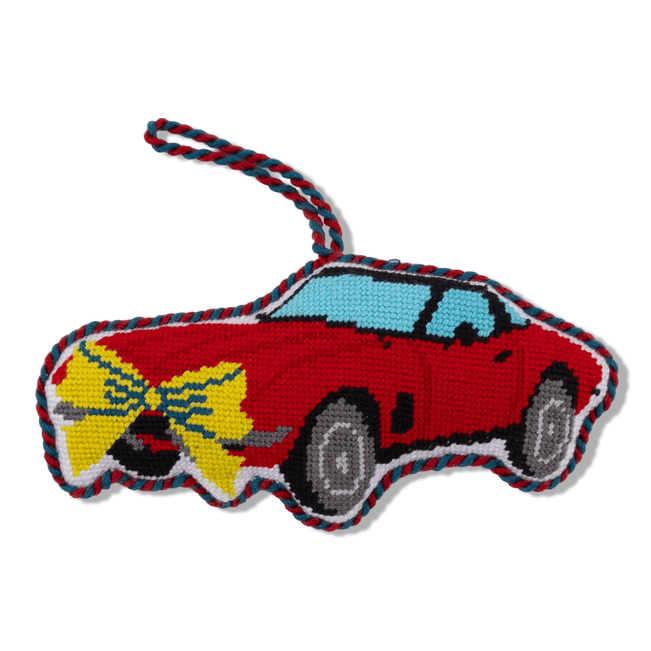 Needlepoint Icon Ornament - Corvette - Furbish Studio