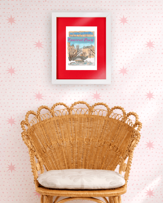 Central Park NYC Matchbook Art Print - Furbish Studio