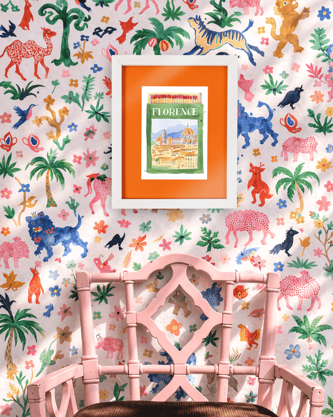 Florence Matchbook Art Print - Furbish Studio