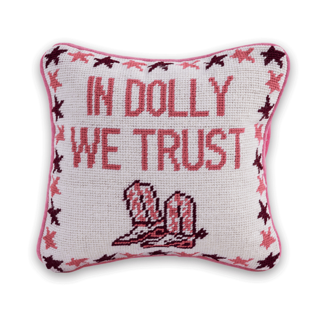 Trust Dolly Needlepoint Pillow - Furbish Studio