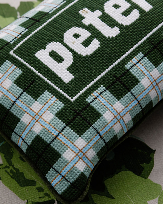 Custom Needlepoint Pillow Test - Furbish Studio