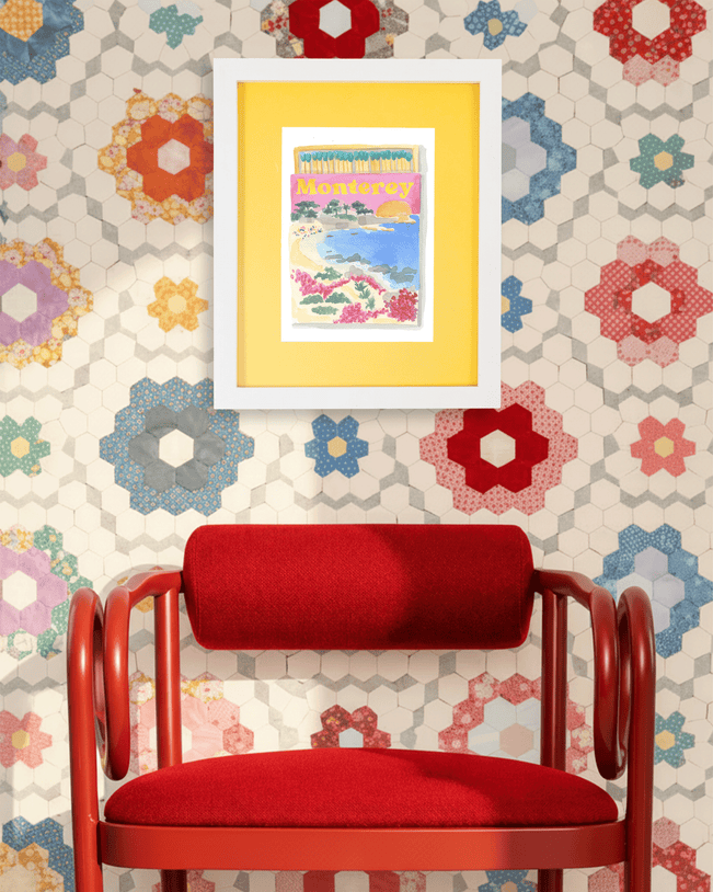 Monterey Matchbook Art Print - Furbish Studio